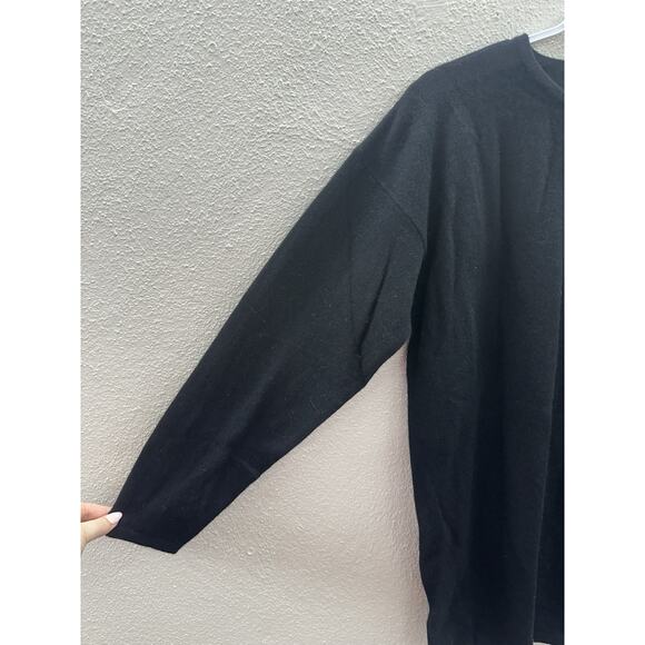 Verrazano Womens Sweater Size Medium Black Cashmere Pullover NWTs - Picture 2 of 10